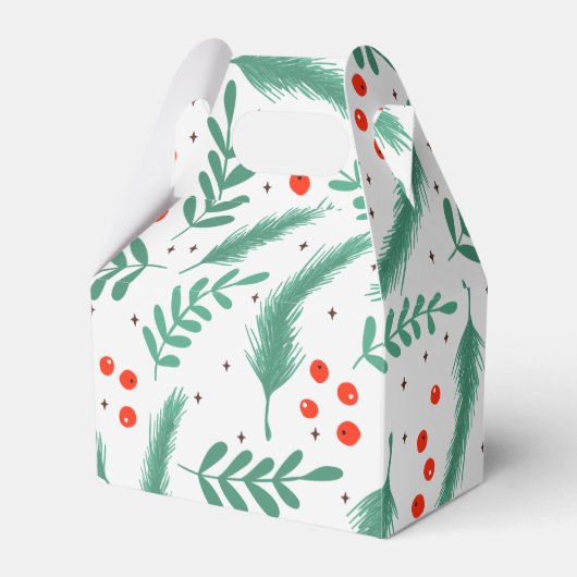 クリスマスエバーグリーンブリューズとホリーベリー フェイバーボックス (正面サイド)