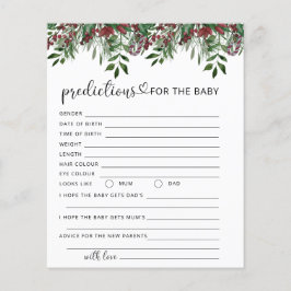 クリスマスエバーグリーンベビー予測とアドバイス