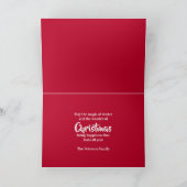 クリスマスエバーグリーンレッドベリー シーズンカード (内部)