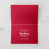 クリスマスエバーグリーンレッドベリー 箔シーズンカード (内側レイダウン)