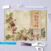 クリスマスエフェメラバラバードケージサンタデカップージ 薄葉紙 (クラフト)