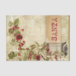 クリスマスエフェメラバラバードケージサンタデカップージ 薄葉紙