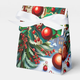 クリスマスエフェメラパターン フェイバーボックス