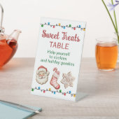 クリスマスエブパジャマパーティースウィートトリートバー 台座サイン (インサイチュ)