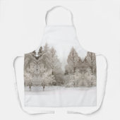 クリスマスエプロン冬ワンダーランドホリデーエプロン エプロン (正面)