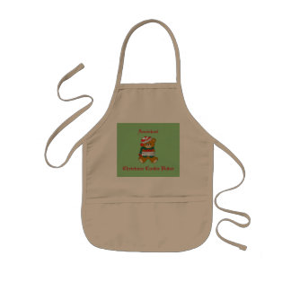 クリスマスエプロン – アシスタントChristmas Cookie Baker 子供用エプロン