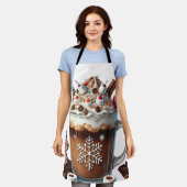 クリスマスエプロン エプロン (着用した状態)