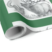 クリスマスエルクアンドキツネ ラッピングペーパー (ロールコーナー)