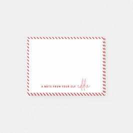 クリスマスエルフからのメッセージ　あなたのエルフからのメモ ポストイット