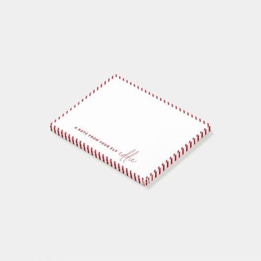 クリスマスエルフからのメッセージ あなたのエルフからのメモ ポストイット (アングル)