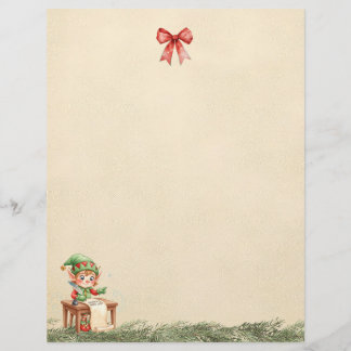 クリスマスエルフからの手紙 (無地)