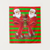 クリスマスエルフのタペストリー タペストリー (正面)