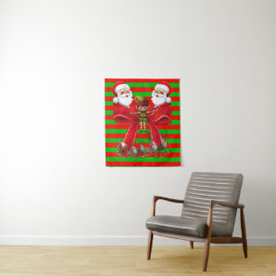クリスマスエルフのタペストリー タペストリー