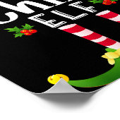 クリスマスエルフのマッチングパジャマパーティー ポスター (角)