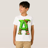 クリスマスエルフのレターAキャラクター Tシャツ (正面フル)