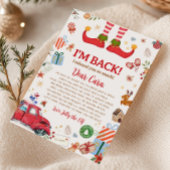 クリスマスエルフの到着おかえりレターカード 招待状