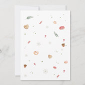 クリスマスエルフの帰還おかえり通知カード 招待状 (裏面)