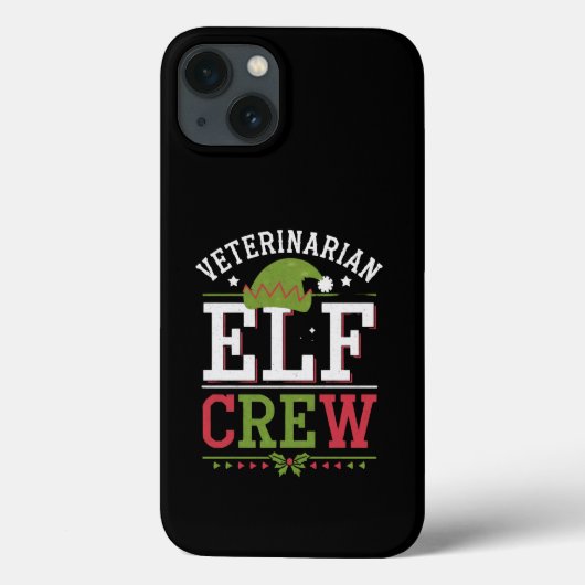 クリスマスエルフの獣医 獣医技師 Case-Mate iPhoneケース (裏面)