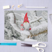 クリスマスエルフの雪の木々 薄葉紙 (クラフト)