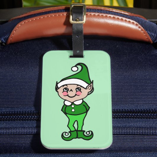 クリスマスエルフ荷物タグ ラゲッジタグ (正面インサイチュ2)