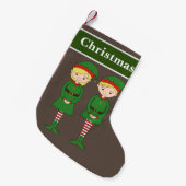 クリスマスエルフ スモールクリスマスストッキング (正面 (吊り時))