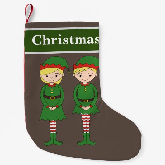 クリスマスエルフ スモールクリスマスストッキング (正面)