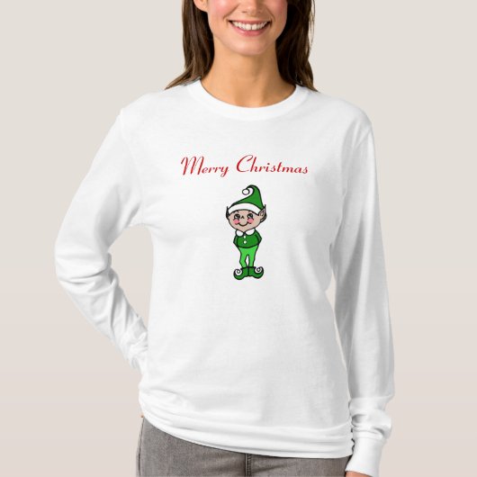 クリスマスエルフTシャツ Tシャツ (正面)