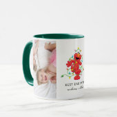 クリスマスエルモ |最高のパパ – 写真 マグカップ (正面左)