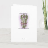 クリスマスエレガンスのフォトカード金ゴールドと赤ビクトリアン色 シーズンカード (裏面)