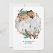 クリスマスエレガンスフォトホリデーカード シーズンカード (正面)