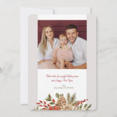 クリスマスエレガンスフォトホリデーカード シーズンカード (正面)