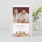 クリスマスエレガンスフォトホリデーカード シーズンカード (スタンド正面)