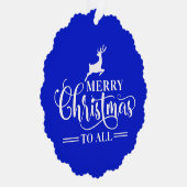 クリスマスエレガンスミニマル – トナカイデザイン – ファミリー オーナメントカード (右)