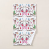 クリスマスエレガントおとぎ話 バスタオルセット (ハンドタオル)