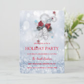クリスマスエレガントにシック 招待状 (スタンド正面)