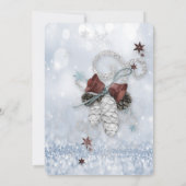 クリスマスエレガントにシック 招待状 (裏面)