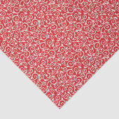 クリスマスエレガントのデカ赤と白ップページ 薄葉紙 (詳細)