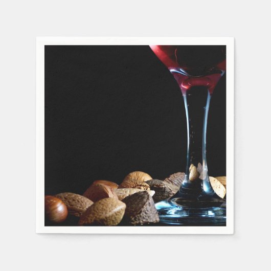 クリスマスエレガントのナプキン スタンダードカクテルナプキン (正面)
