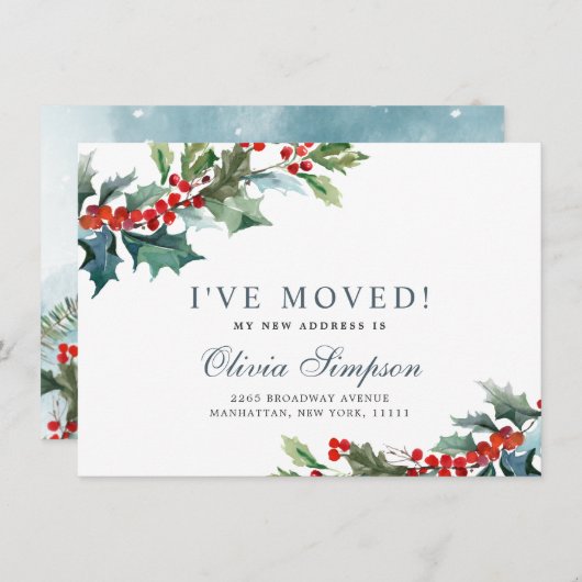 クリスマスエレガントのミスタントーの移動発表 案内状 (正面/裏面)