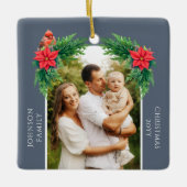 クリスマスエレガントの写真 セラミックオーナメント (正面)