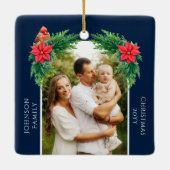 クリスマスエレガントの写真 セラミックオーナメント (裏面)