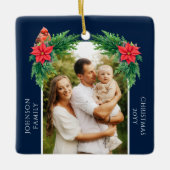 クリスマスエレガントの写真 セラミックオーナメント (正面)