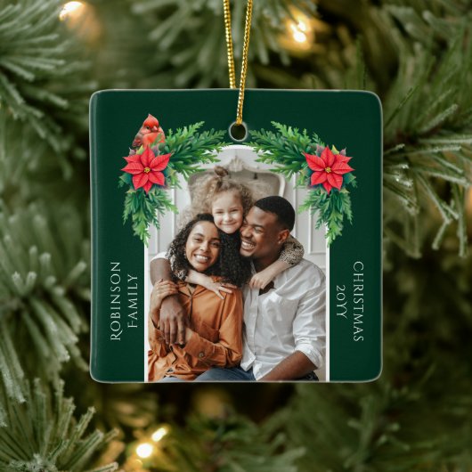 クリスマスエレガントの写真 セラミックオーナメント (ツリー)