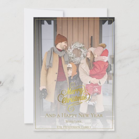 クリスマスエレガントの写真 |金ゴールド シーズンカード (正面)