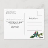 クリスマスエレガントの喜びの願いヒイラマツ写真 ポストカード (裏面)