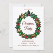 クリスマスエレガントの招待 招待状 (正面)