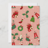 クリスマスエレガントの招待 招待状 (裏面)