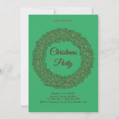 クリスマスエレガントの招待 招待状 (正面)