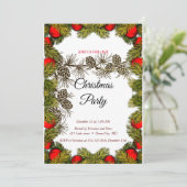 クリスマスエレガントの招待 招待状 (スタンド正面)