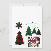 クリスマスエレガントの招待 招待状 (裏面)